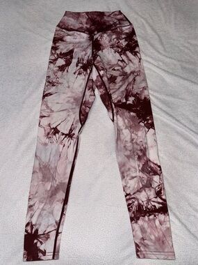 Balance Athletica Tie-Dye Leggings - Mauve & Deep Plum
